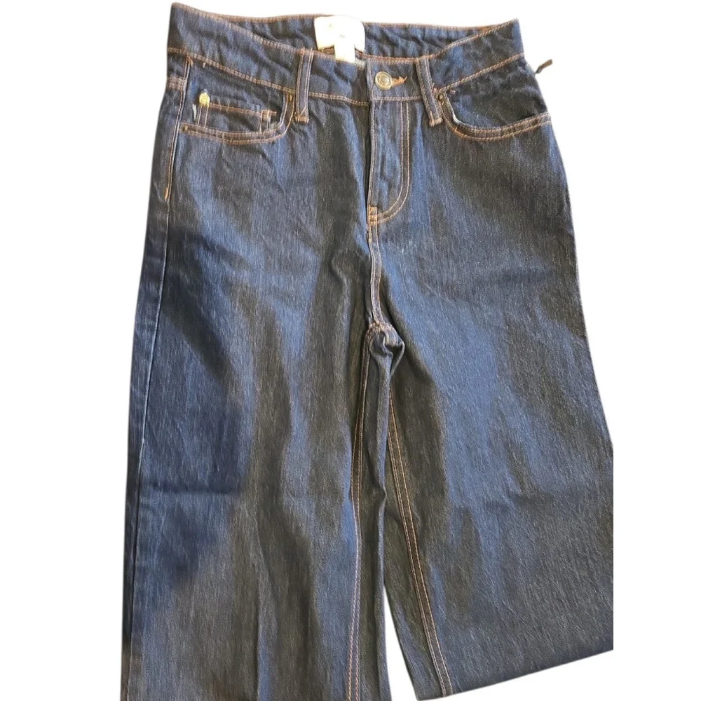 Kate Spade New York x Target 24 X 27” Straight Leg Wide Cuff Jeans Sz 00 (C-42)